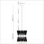 Luminaire suspendu tambour unique à 1 lumière Florena