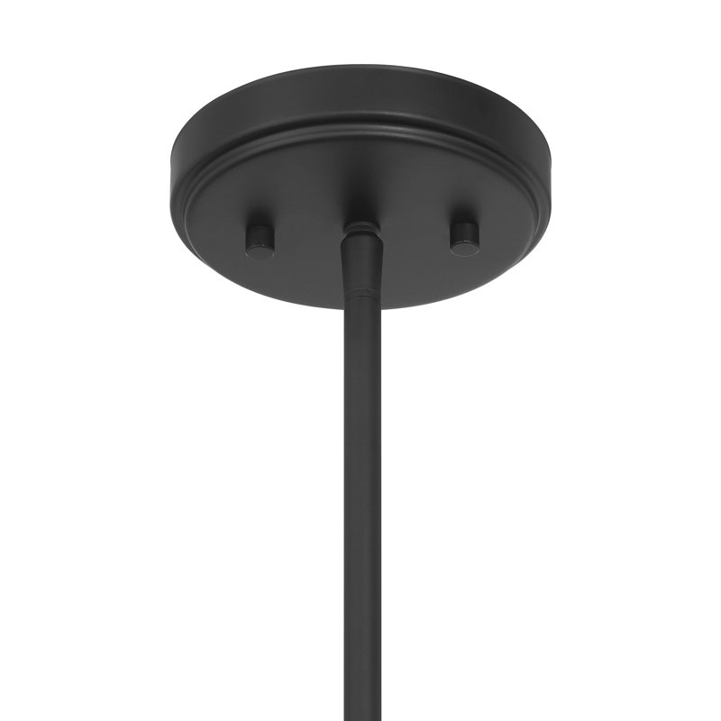 Bartlet 1-Light Pendant in Matte Black, Black