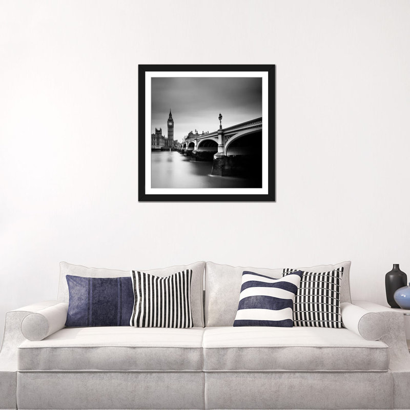 London Westminster, reproduction de photo sur toile tendue, H 18 po x l 18 po x P 0,75 po, Toile tendue, Pas de tapis