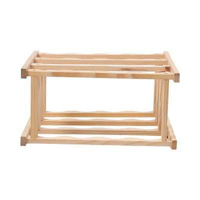 16 Bottle Open Shelving Wine Bottle Rack Wooden