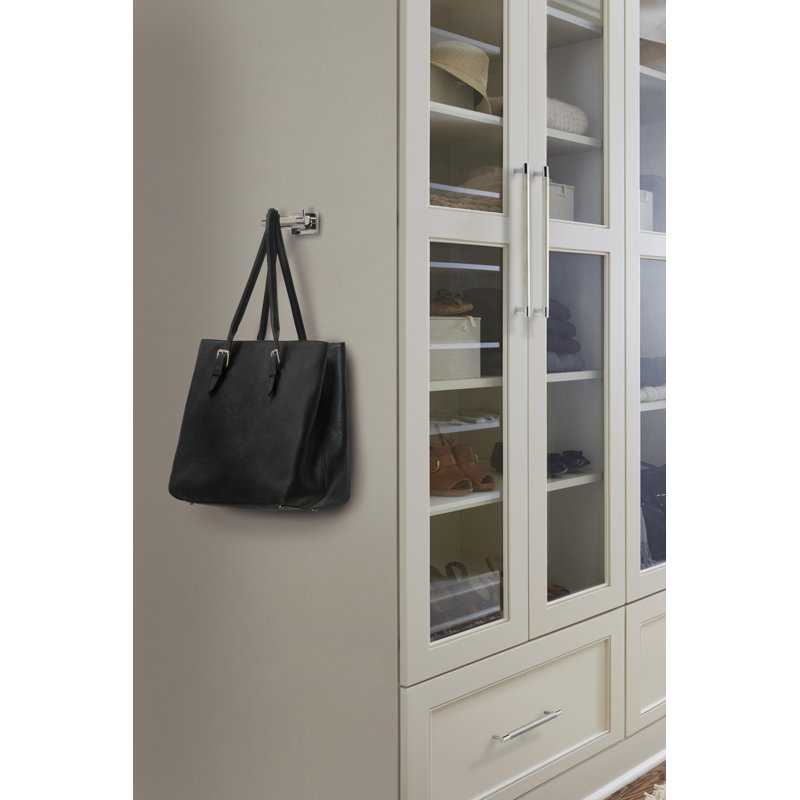Poignée d'armoire Esquire 8 pouces (203 mm) en nickel poli de centre à centre, Nickel poli / acier inoxydable