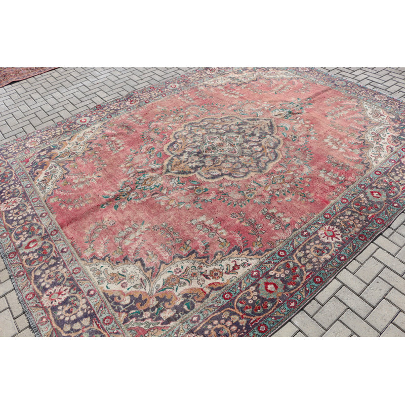 Grand tapis turc rouge parfait pour la décoration intérieure avec un design bohémien en gros Oushak biologique