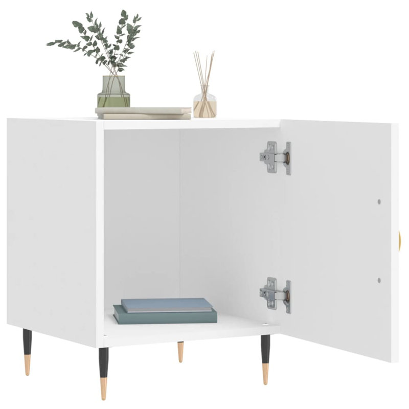 Mehrtens Bedside Table, White