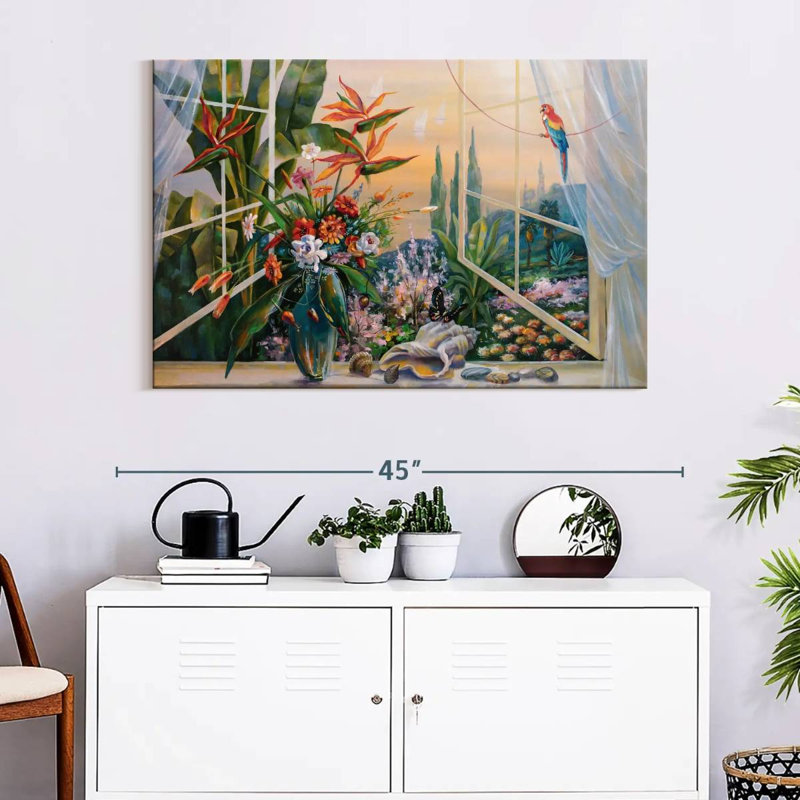 Lilie Window, 26" H x 39" W