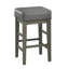24 tabourets de hauteur de comptoir 24 po, siège en similicuir gris, bois massif antique, luminaire de salle à manger de 2, structure en bois, pour la décoration-1853628335-1853627985