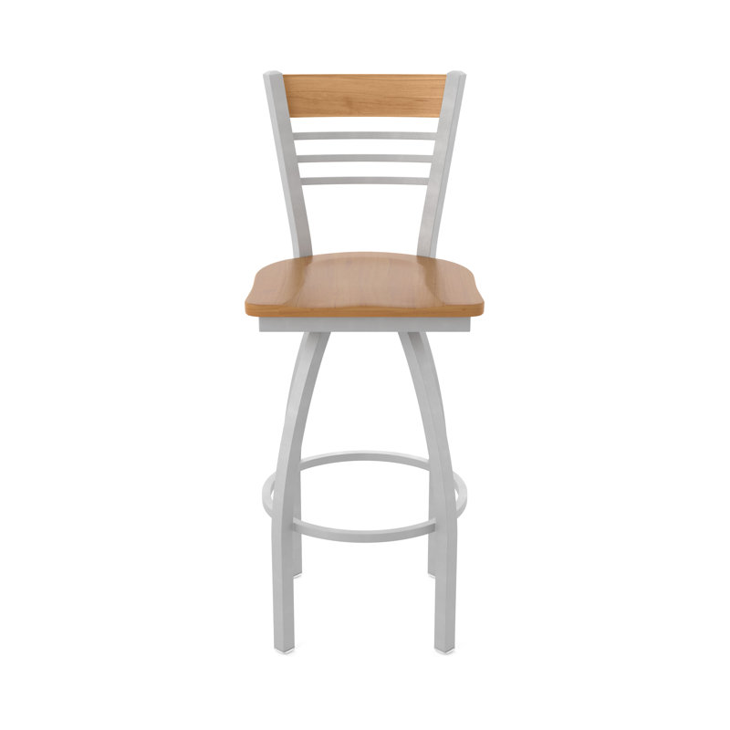 Tabouret tournant 880 Eleanor, Gris, Tabouret de bar (siège de 30 po de hauteur)