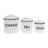 Metal Coffee, Tea & Sugar Jar Sets - Set of 3-1071554086