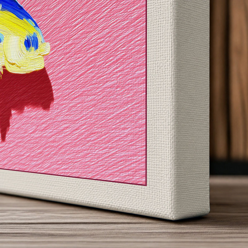 Twin Fish In Motion Modern - Print, 24x16 - 61.0 x 40.6 cm, Cream Border