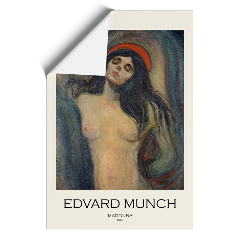 Madonna Vol.2 by Edvard Munch - No Frame Print, 30cm H x 21cm W x 0.1cm D