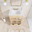 Meuble-lavabo simple 30 po avec comptoir en céramique-415346368