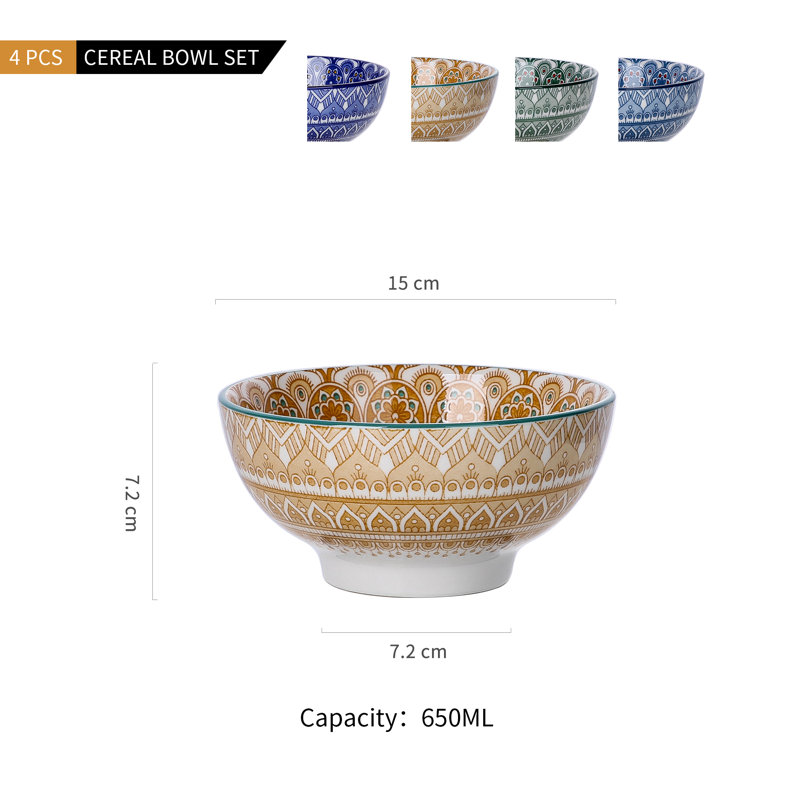  650ml Cereal Bowl , Citrine