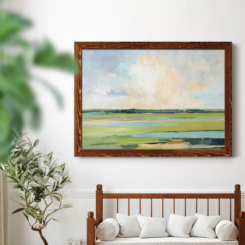 Pastel Horizon I - peinture sur toile encadrée, H 31,5 po x l 23,5 po x P 1,5 po, Érable