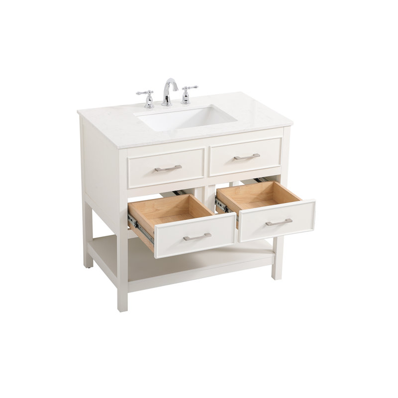 Ensemble de meuble-lavabo simple 36 po Sinclaire, Blanc