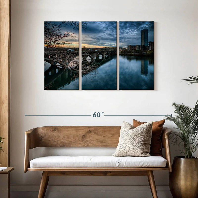 Lilie Lamar Boulevard Bridge, 28" H x 45" W