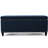 Navy Blue Fabric With Dark Brown Birch Legs For Craft Room Worktable Area, 41.13"W X 18.05"D 18.05"H Storage In And Legs,-1994409001