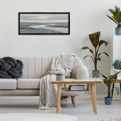 Foggy Riverbend Atmosphere Framed Giclee, design by Christy McKee