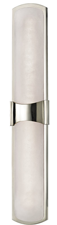 Valencia LED Flush Mounted Sconce, Polished Nickel