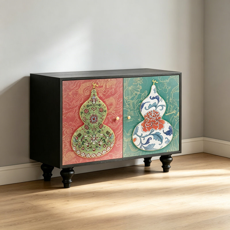Armoire de vestibule en bois massif rétro français