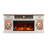 70" Farmhouse Electric Fireplace TV Stand for TVs Up to 80" with 2 Drawers & Timer-529207384