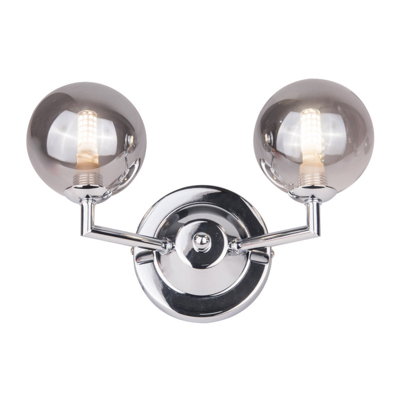 Ramaya Armed Sconce, Polished Chrome