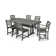 La Casa Café 7-Piece Dining Set with Trestle Legs