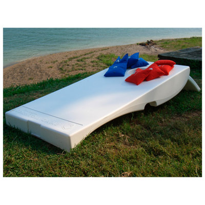 Ensemble de cornhole en plastique pour toutes les intempéries 2 pi x 4 pi corntoss