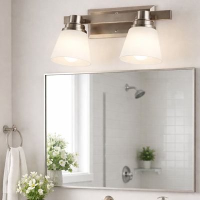 Éclairage pour meuble-lavabo 2 lumières del Schoonmaker