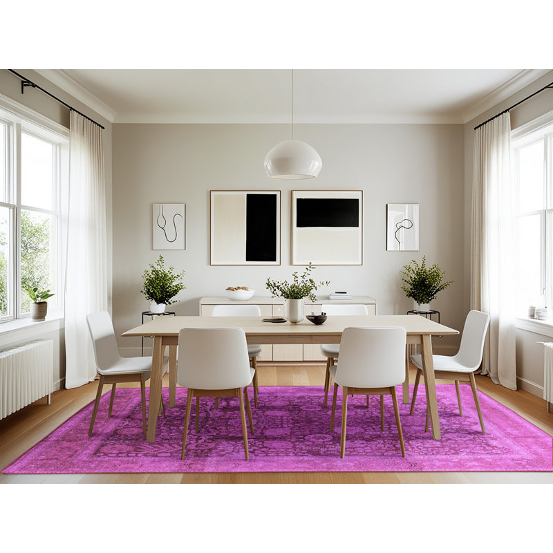 Washable Oriental Indoor Rug, Rectangle 7' x 10'