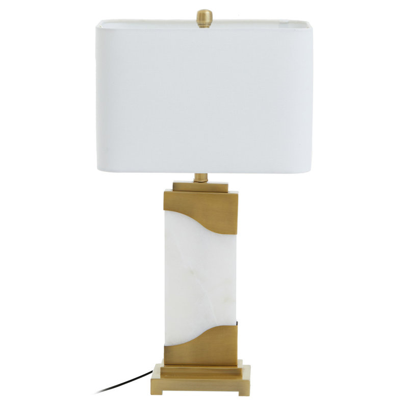 Ahriel 70 cm White/Golden Table Lamp