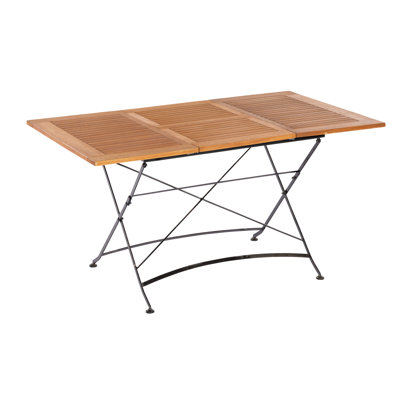 Amaara 4 - Person Solid Wood Patio Dining Set Extendable Rectangular Table