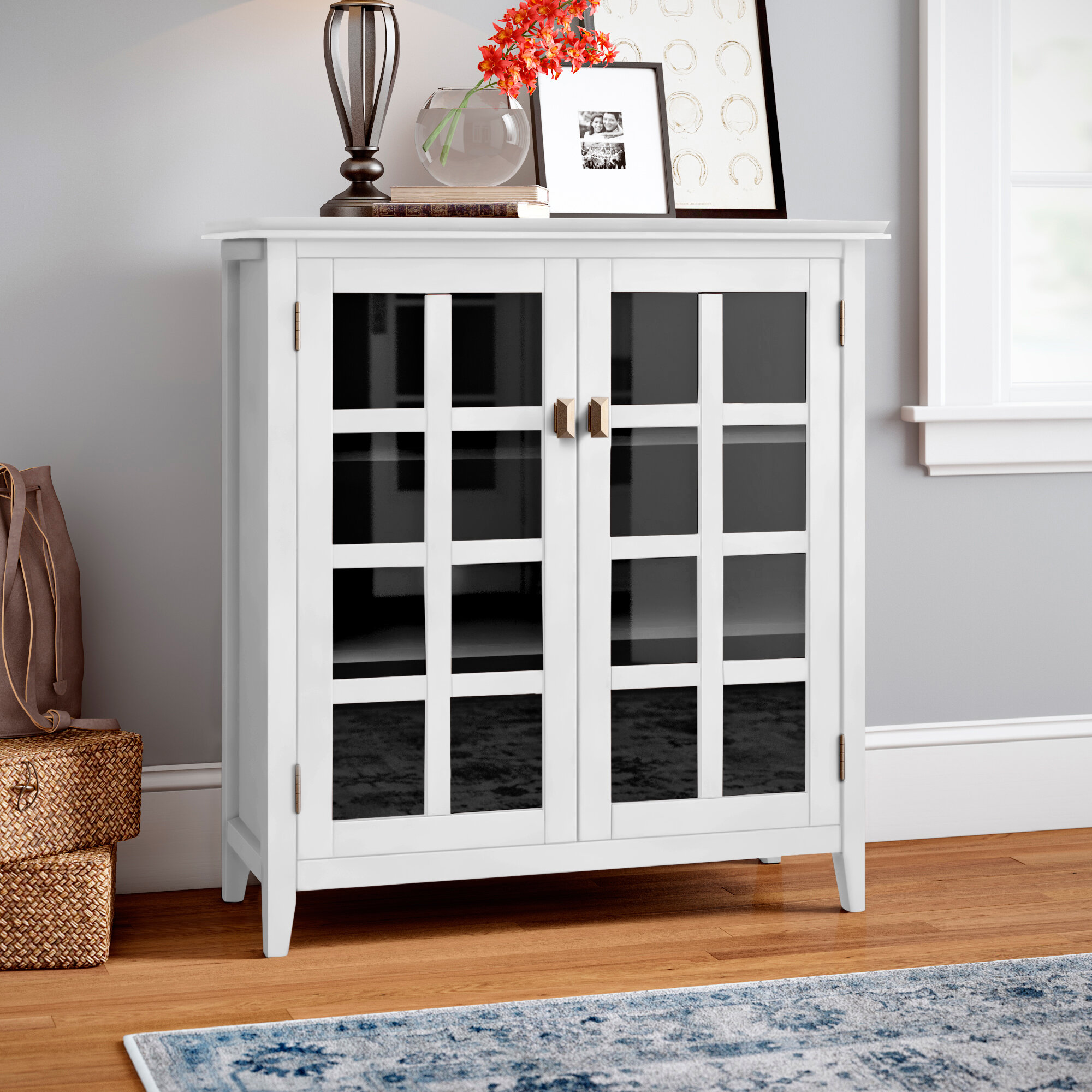 Lark Manor Amarissa Solid Wood Accent Cabinet & Reviews - Wayfair Canada