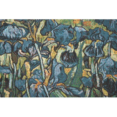 Irises In Garden II Belgian Wall Tapestry