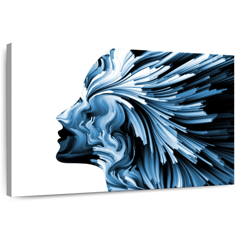Leisha Imaginative Profile Abstract, H 34 po x l 51 po