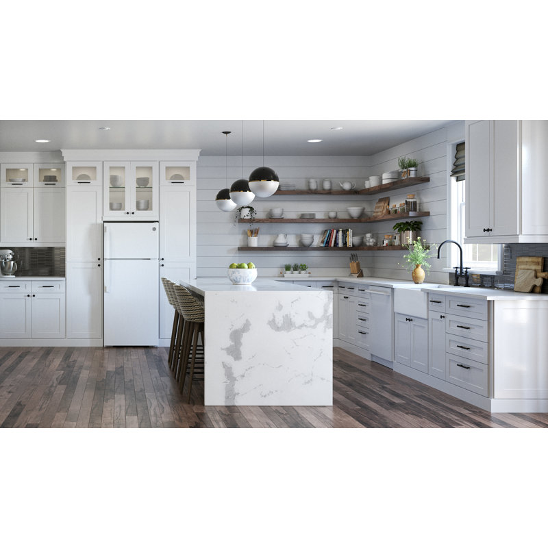 28" Energy Star Top Freezer 16.6 cu. ft. Refrigerator with Sliding Deli Drawer, White