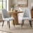 Tufted Upholstered Faux Leather Dining Chairs with Two Tone Metal Legs-818729254