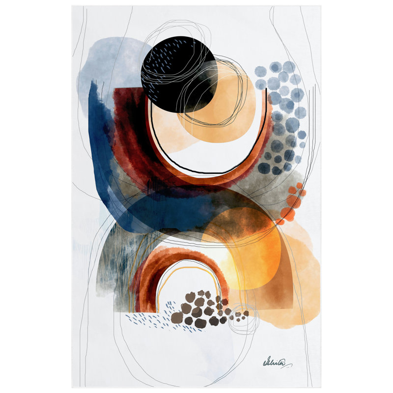 Dree Abstract Indoor Rug, Rectangle 5' x 7'6"