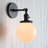 Eula Glass Armed Sconce-1556344486