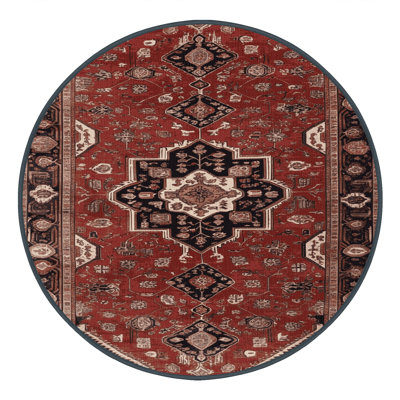 Tapis brun lavable à la machine