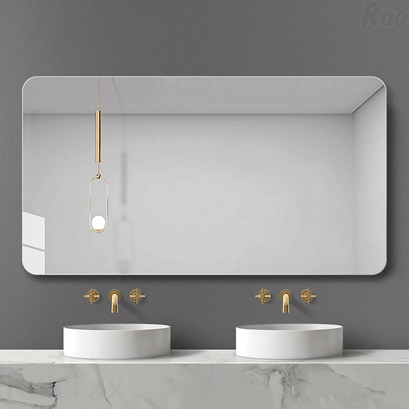 Miroir d'appoint de salle de bain mural - anti-buée, imperméable