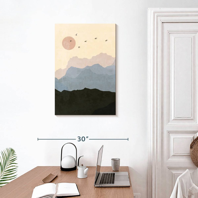 Kerrick Boho Sun And Mountains, 30" H x 20" W