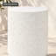 Table d'appoint d'extérieur en béton blanc Terrazzo