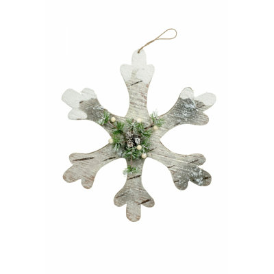 Flocon de neige givré beige