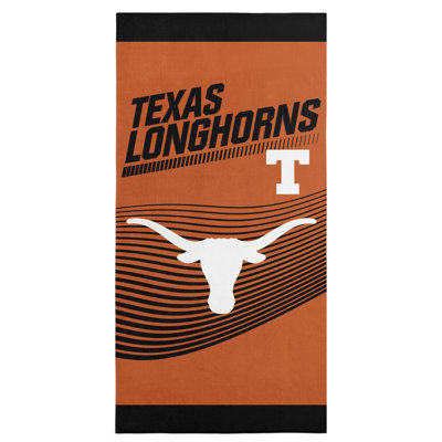 Serviette de plage 30 po x 60 po NCAA Texas Longhorns