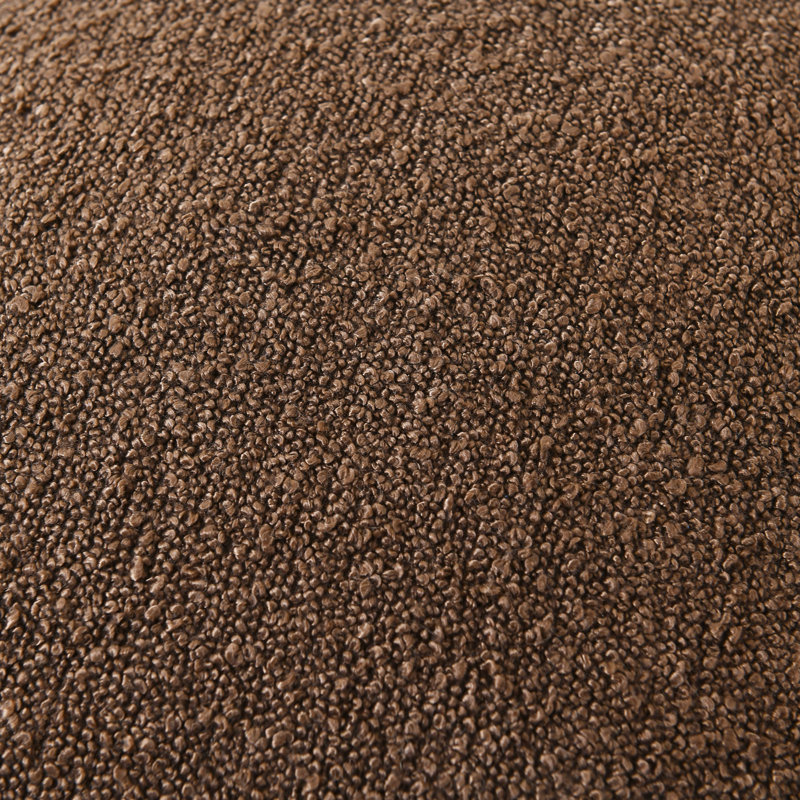 Textured Pillow Covers Textured Boucle Pillow Covers, Dark Brown, Square 18"