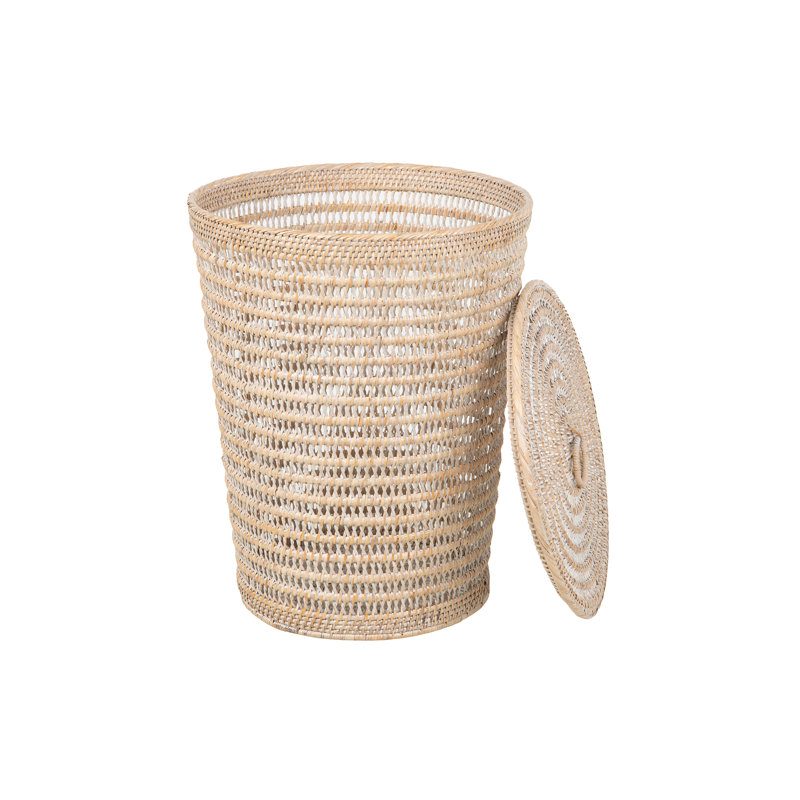 Alexisa Laundry Hamper, White Wash