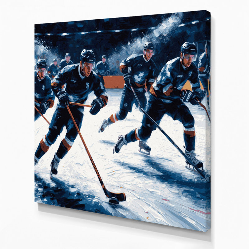 Art sportif sur toile gris Sports Bandy