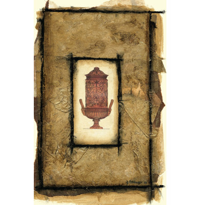 Gilded Urn I 1 Piece Wrapped Canvas Wall Art
