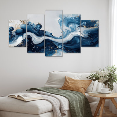 Doncaster - Liquid Ink Abstract Wall Art - Modern Wall Art For Living Room