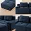 Canapé d'angle modulaire moderne Ironwood de 82 po en forme de L avec pouf amovible, revêtement en velours côtelé haut de gamme, canapé 2 places avec assise profonde, design capitonné et base antidérapante, aucun assemblage requis-1473275243