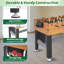 Table de jeu combinée 4-en-1 multifonctionnelle - avec soccer sur table, billard, tennis de table et hockey pour les salles de jeu de direction et les bars à domicile